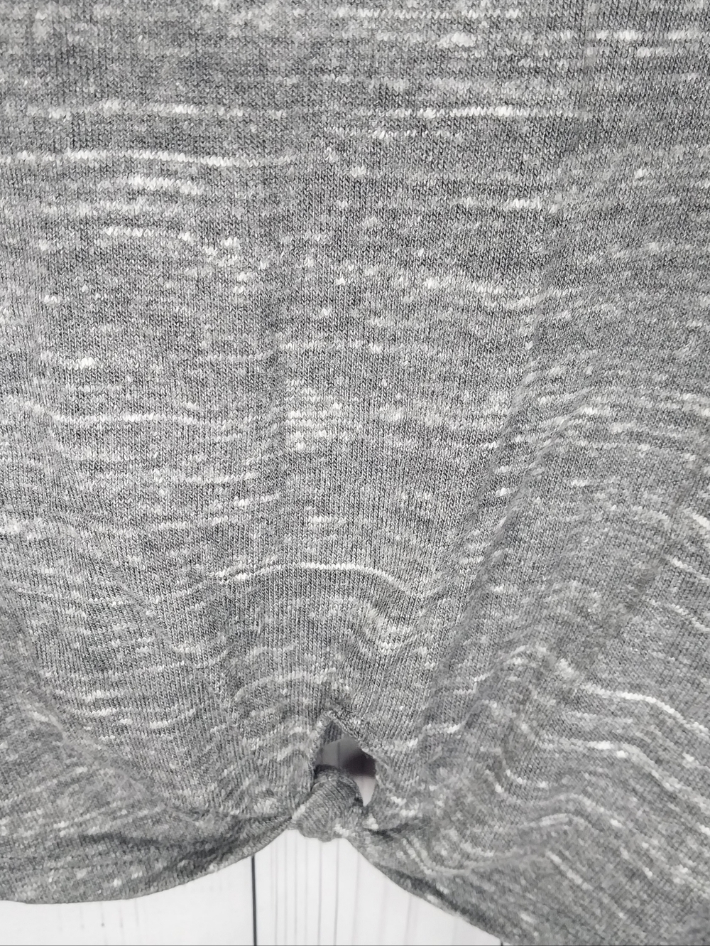 Dolan Athropologie Gray Knit Long-Sleeve Cozy Soft Twist-Hem Casual Chic Dress - Picture 6 of 9